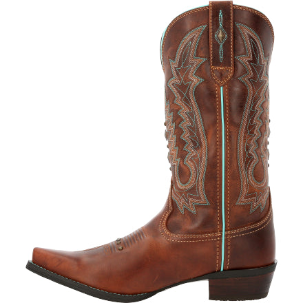 Durango Womens Brown 12" Western Boot Toasted Pecan