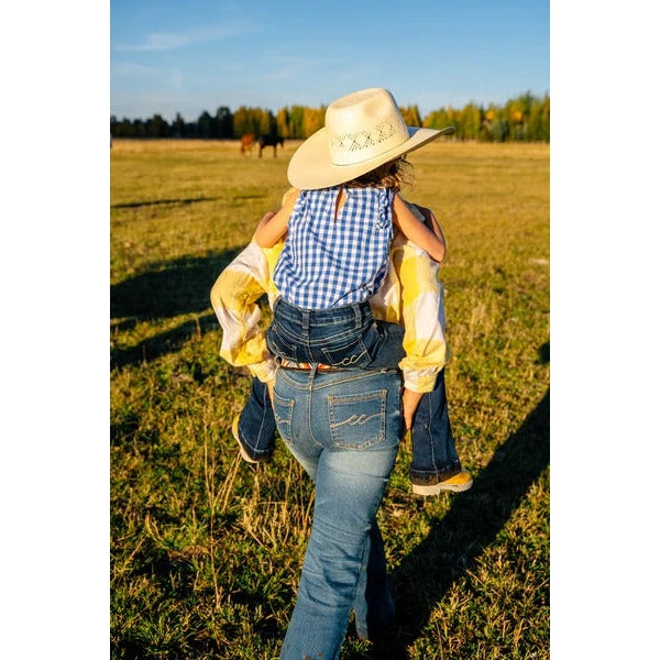 Cowgirl Couture Girl's Millie Bootcut Jeans - Medium Wash