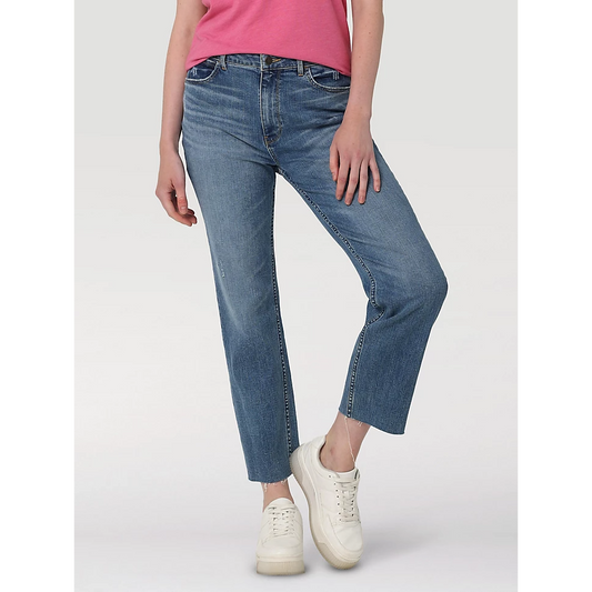 Wrangler Women's High Rise Rodeo Straight Crop Jeans - Medium
