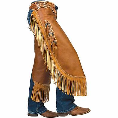 Weaver Leather Brown Pull-Up Fashion Chink with Floral Yoke Set - Irvine Tack &amp; Western Wear