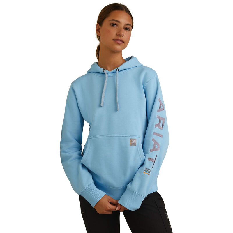 Ariat Women's Rebar Graphic Hoodie - Dutch Canal Heather/Dusk