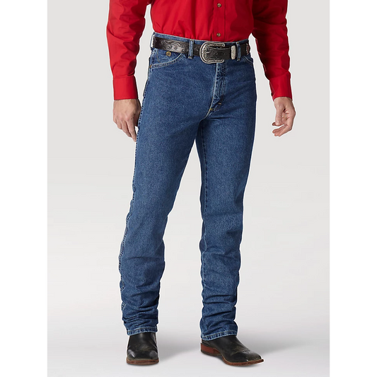 Wrangler Men's George Strait Cowboy Cut Slim Fit Jeans - Heavyweight Stone Denim