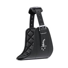 Weaver Kirk Stierwalt Neck Sweat System, Black Leather with Flex Foam Liner, Large