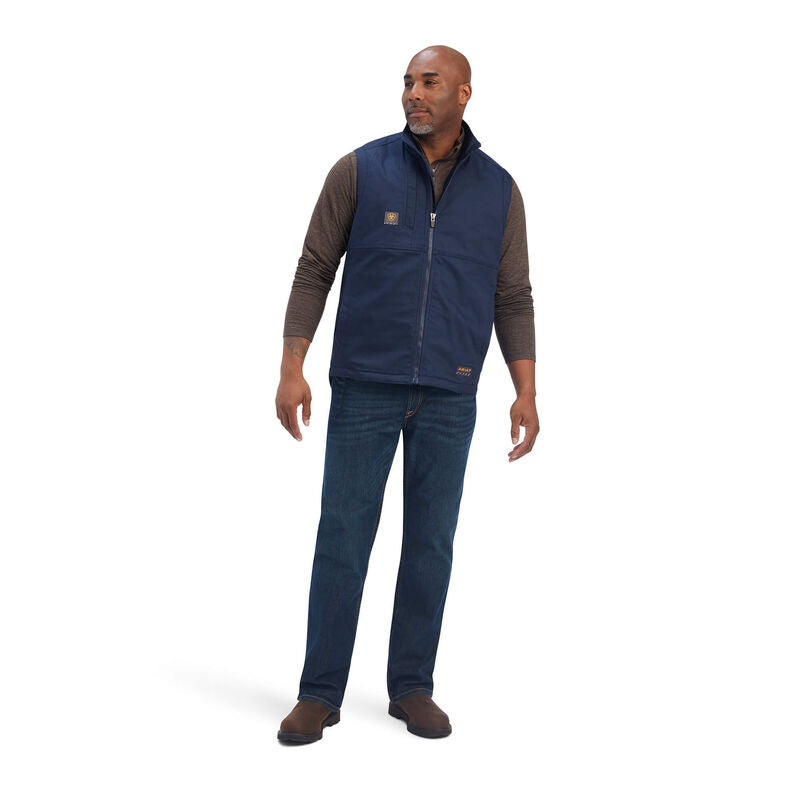 Ariat Mens Rebar DuraCanvas Vest - Navy