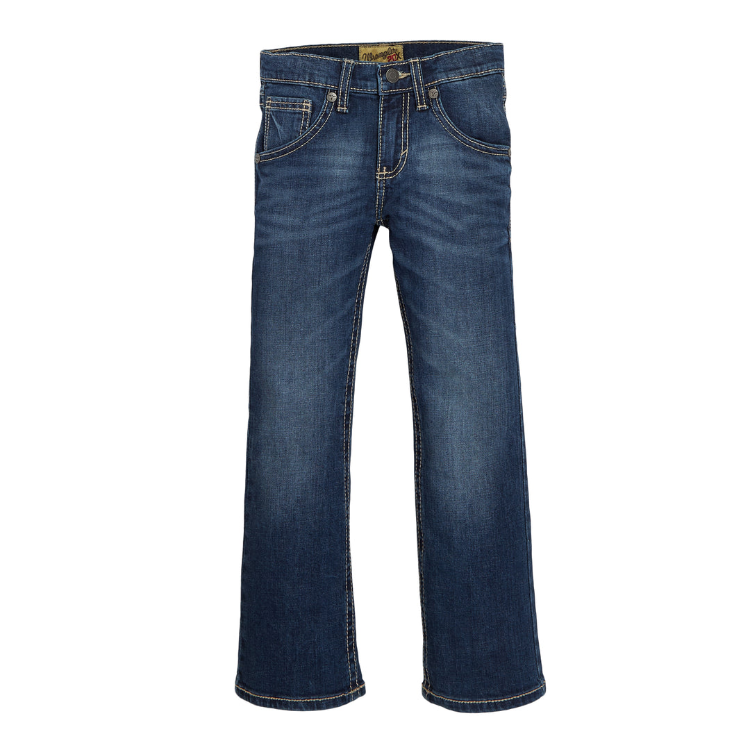 Wrangler Boys 20X Vintage Boot Cut Jeans- Dark Stone Wash - Irvine Tack &amp; Western Wear