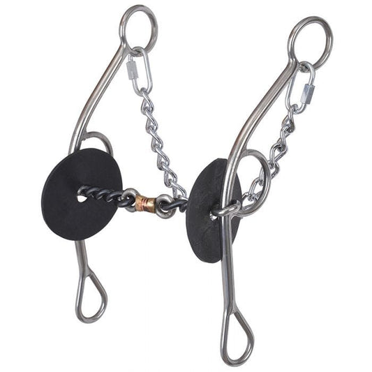 Reinsman Josey-Mitchell Copper Long Shank 3 Piece Sweet & Sour Twisted Dogbone Bit