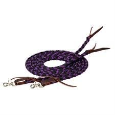 Weaver 1/2" x 8" Braided Split Rein - Assorted Colours - Irvine Tack &amp; Western Wear