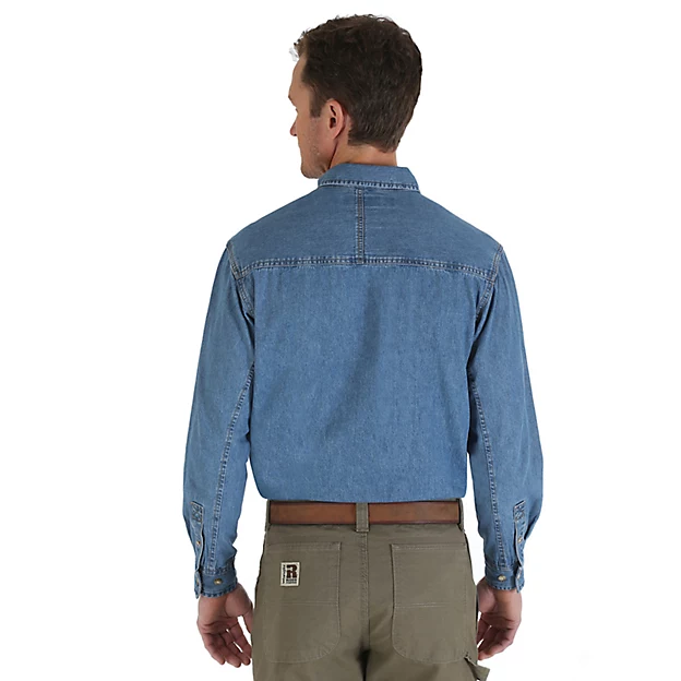 Wrangler Men's Riggs Workwear Denim Work Shirt - Irvine Tack & Western Wear