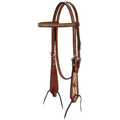 Weaver Leather Coco Feather BrowBand Headstall