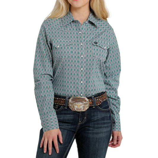 Cinch Womens LS Print Shirt