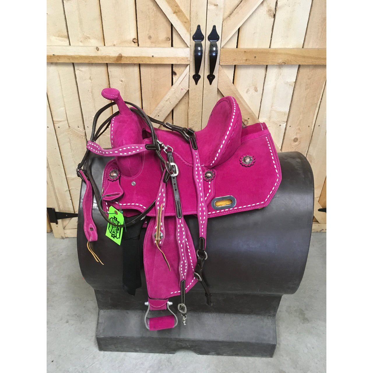 Kids Cloured Saddles w/ Headstall & Wither Strap