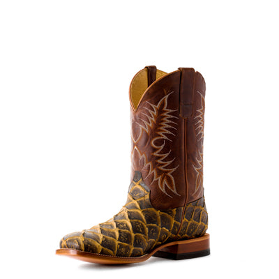 Horse Power Youth Western Boot - Rusty Filet Fo Fish