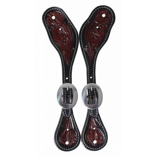 Professional's Choice Floral Black Spur Strap Stratford