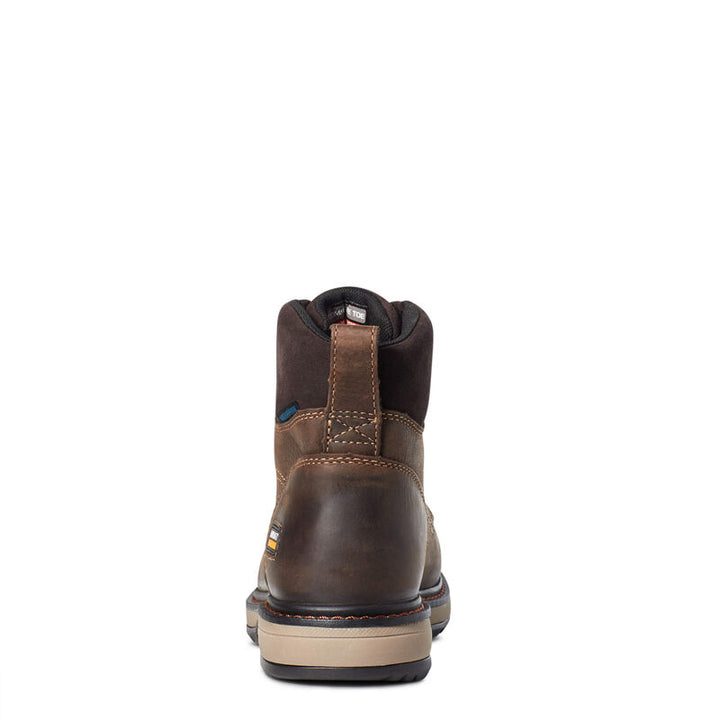 Ariat Womens Riveter 6" CSA Waterproof Composite Toe Work Boots - Dark Brown