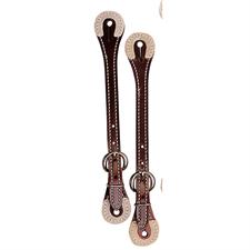 Weaver Spur Straps with Rawhide Corners - Average