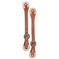 Weaver Spur Straps with Rawhide Corners - Average