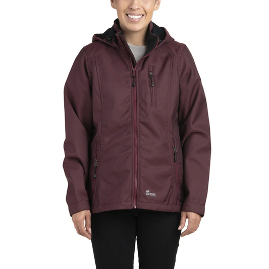 Berne Women's Eiger Softshell Jacket - Maroon