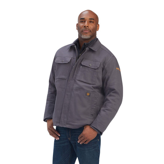 Ariat Mens Rebar Duracanvas Sherpa Lined Coat
