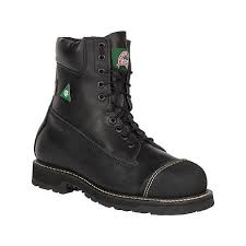 Canada West Men's Lace Work Boot - Black Loggertan - Irvines Saddles