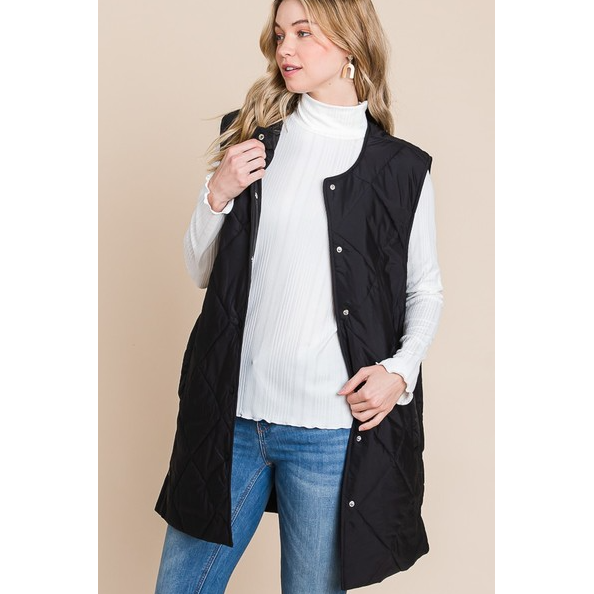 Vanilla Bay Woven Quilted Vest