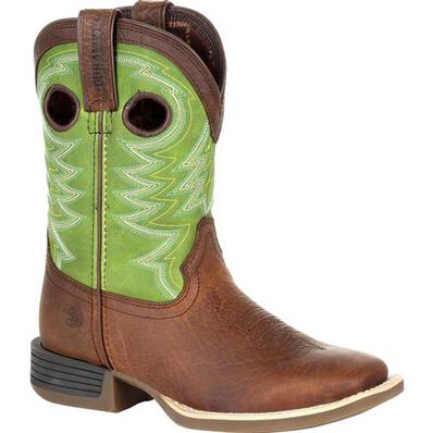 Durango Kid Brown 8" Western Frontier Brown and Lime Boot
