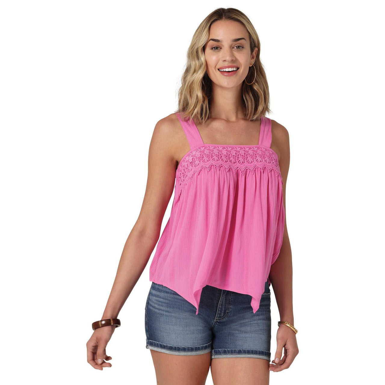 Wrangler Womens Retro Knit Shirt - Pink