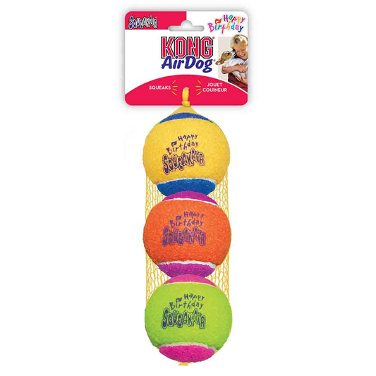 KONG AirDog SqueakAir Birthday Balls - Medium