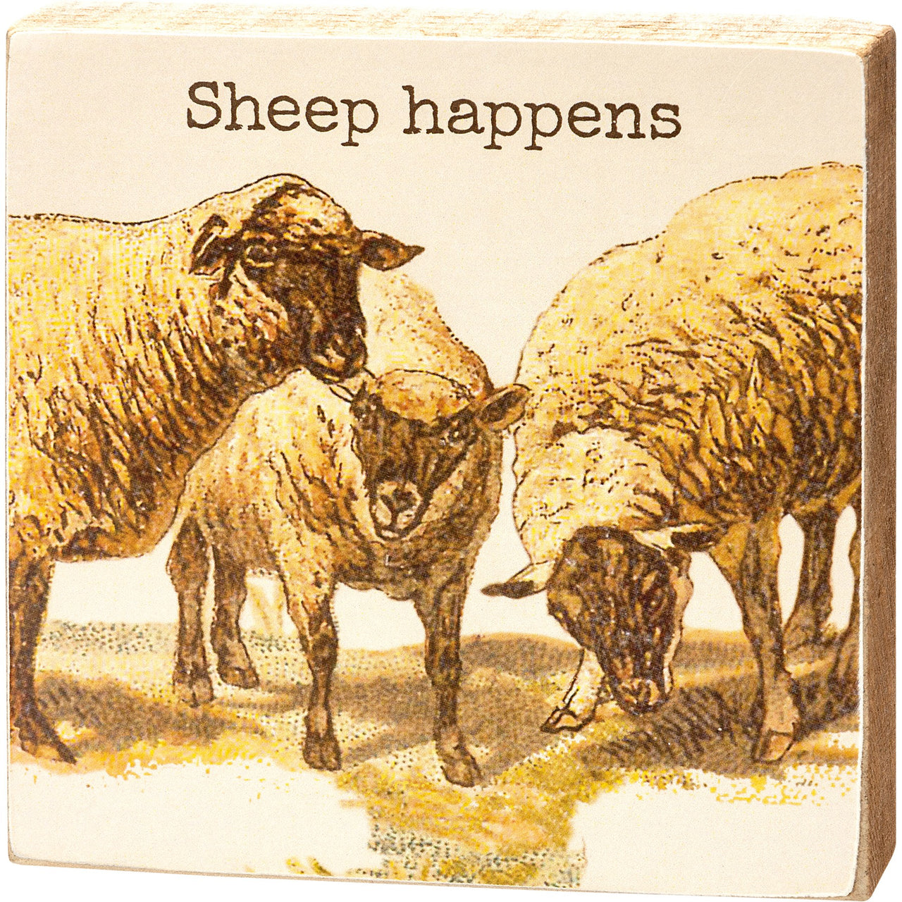 Block Sign - Sheep Happens