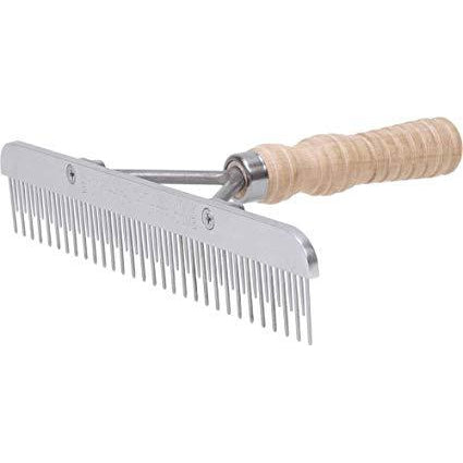 Weaver Blunt Tooth Fluffer with Wood Handle and Stainless Steel Replacement Blade - Irvine Tack &amp; Western Wear