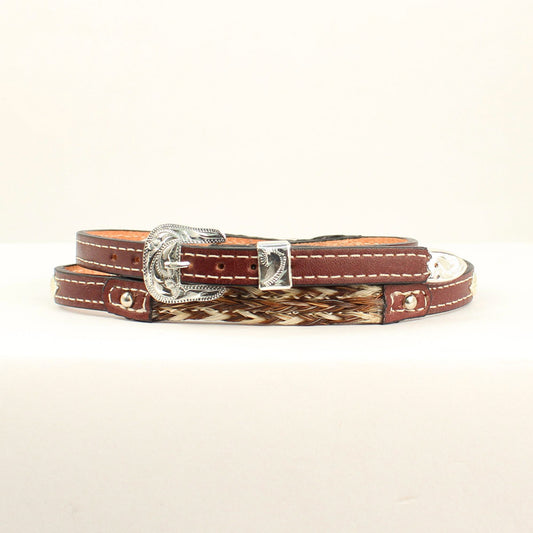 M&F Western Braided Horse Hair Hat Band w/Diamond Conchos
