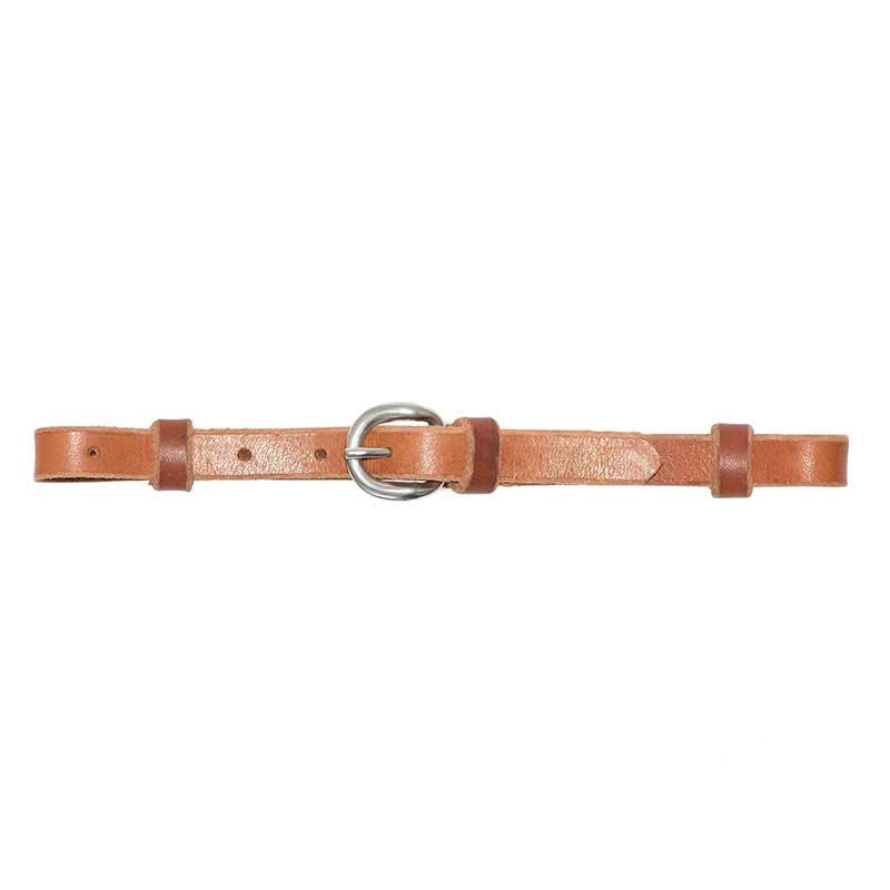 Cowboy Tack 5/8" Harness Leather Curb Strap - Stainless Steel Buckle