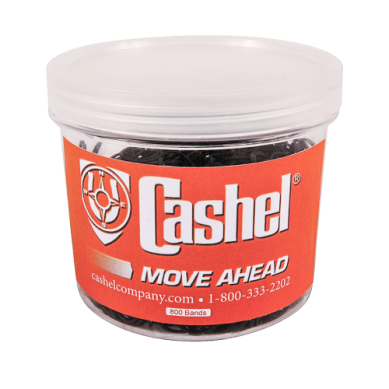 CASHEL Cashel Rubber Braiding Bands Black 800 pc tub