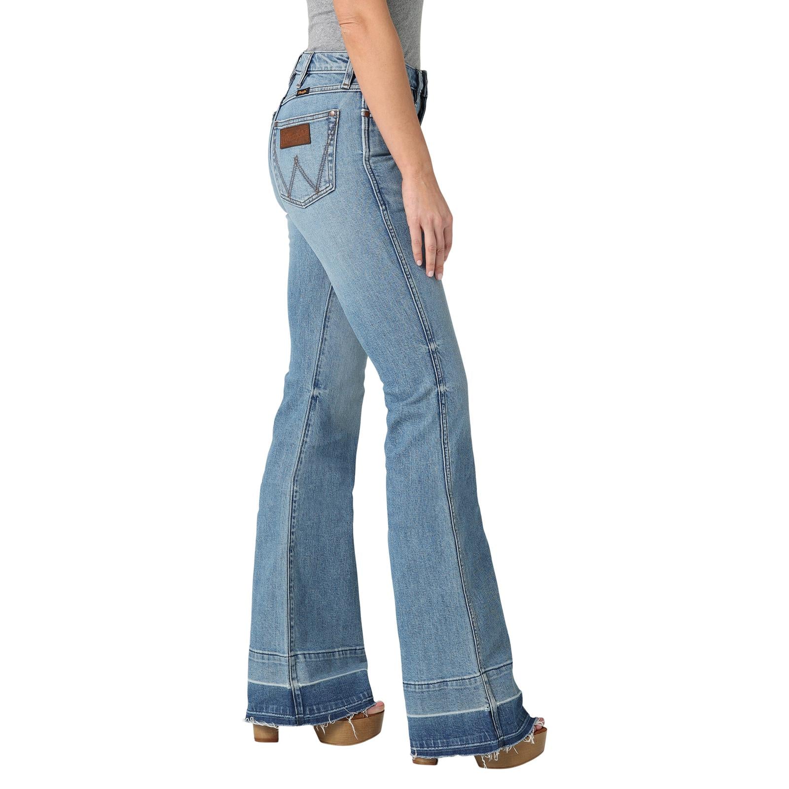 Wrangler Women's Retro Mae Blair Trousers Denim 29x32 at Amazon Women's  Jeans store