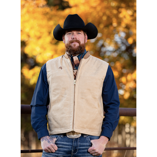 Wyoming Trader Dillon Canvas Vest Tan