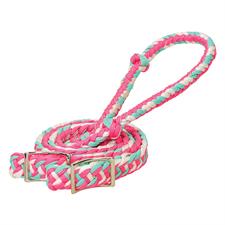 Weaver Braided Nylon Barrel Reins 1/2"x8' -Assorted Colours