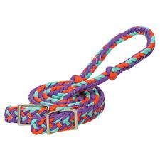 Weaver Braided Nylon Barrel Reins 1/2"x8' -Assorted Colours