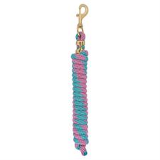 Weaver Leather Poly Lead Rope with Solid Brass 225 Snap - Multiple Colours - Irvine Tack &amp; Western Wear
