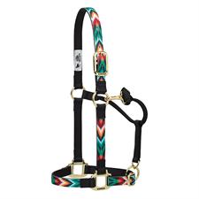 Weaver Leather Nylon Adjustable Chin and Throat Snap Horse Halter-Small