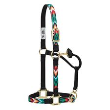 Weaver Leather Nylon Adjustable Chin and Throat Snap Horse Halter-Small Horse - Irvine Tack &amp; Western Wear