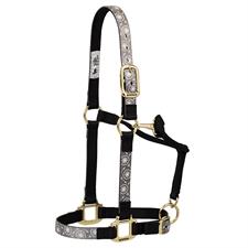 Weaver Leather Nylon Adjustable Chin and Throat Snap Horse Halter - Average