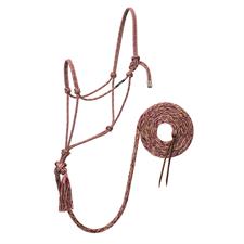 Weaver Leather Silvertip No. 95 Rope Halter with 12' Lead