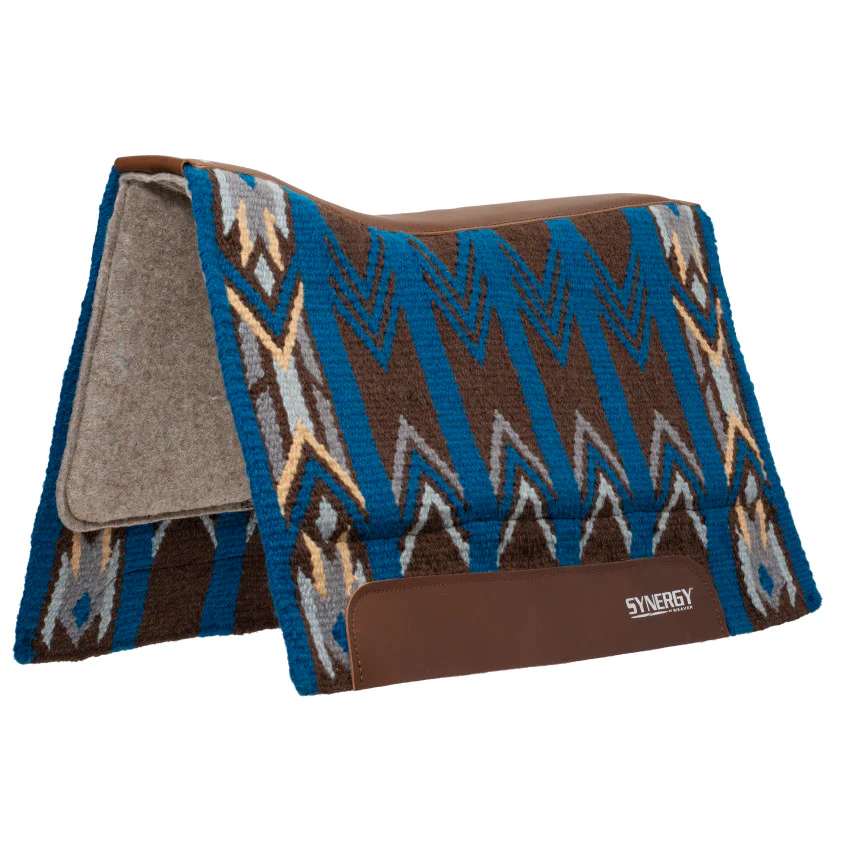 Weaver Synergy Contoured Performance Saddle Pad w/Merino Fleece - 33x38