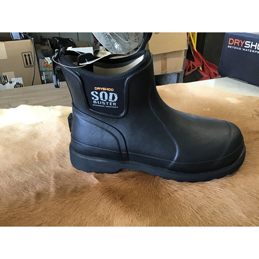 Dryshod Mens Sod Buster Ankle B- Black