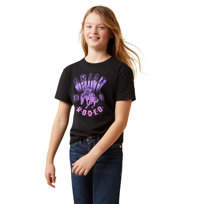 Ariat Girls Vintage Rodeo SS Tee - Black
