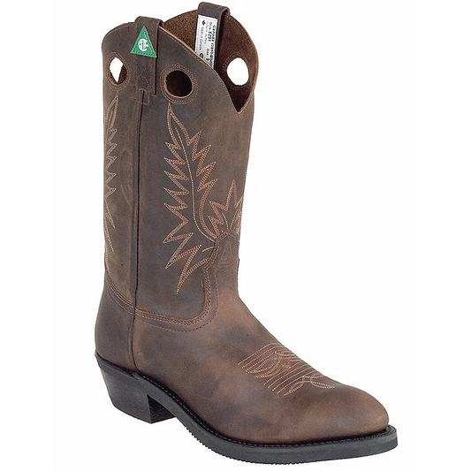 Canada West Men's Work Western Boots - Crazy Horse