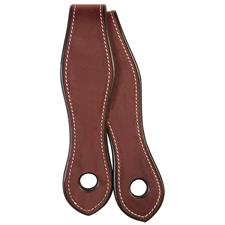 Weaver Leather English Bridle Leather Slobber Straps 2" x 17" - Chestnut