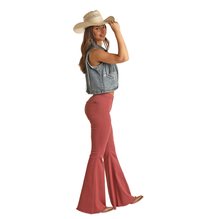 Rock & Roll Women's Rosy Brown Bell Bottom