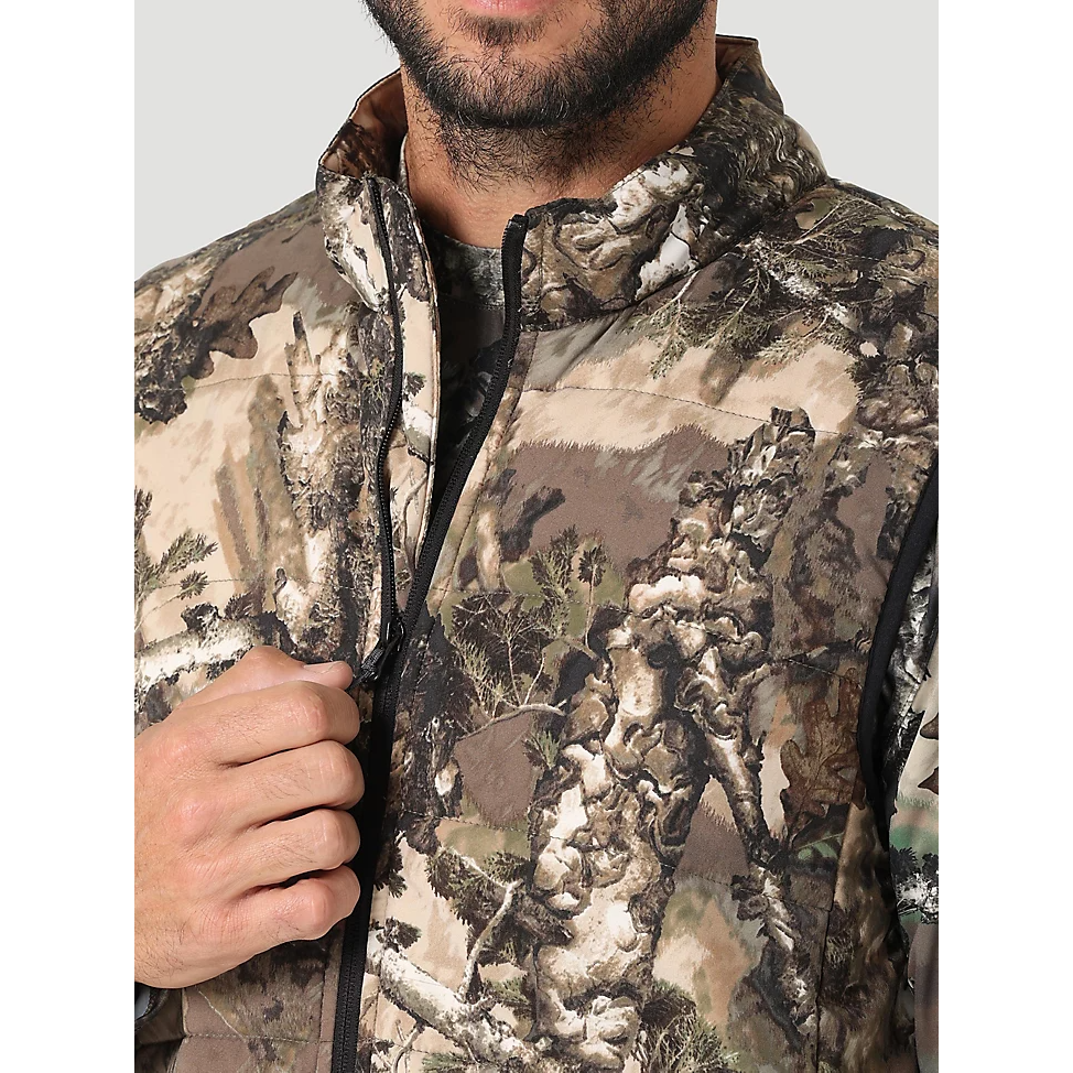 Wrangler ATG Hunter Men's Mid Layer Vest - Warmwoods Camo