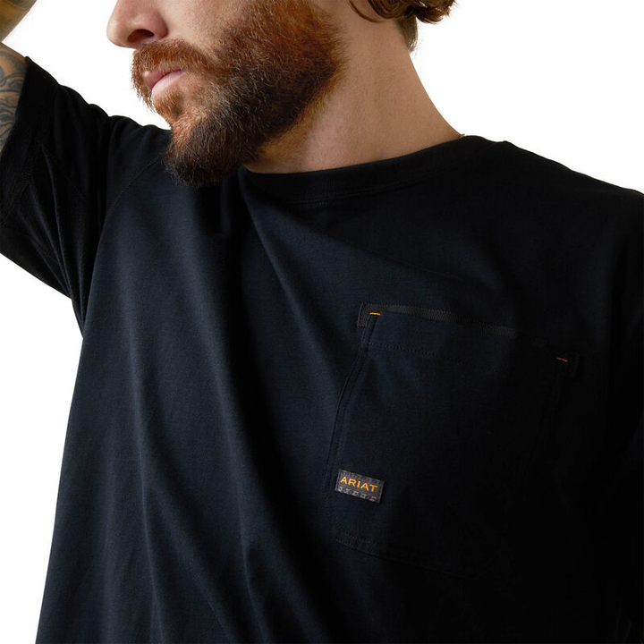 Ariat Mens Rebar Workman Buzz Saw Graphic T-Shirt - Black