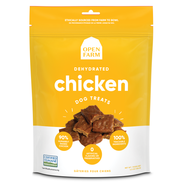 Open Farm Dog Dehydrated Chickent Treats 4.5 oz